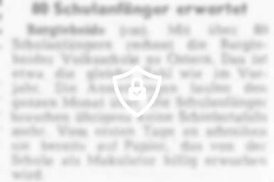 80 Schulanfänger erwartet