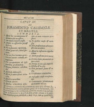 Caput XV. De Iuramento Calumniae Et Malitiae.