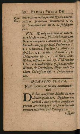Quaestio Sexta. - Septima.