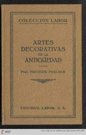 Band 108: Colección Labor: Artes decorativas en la Antigüedad