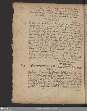 Nr. 72-73. Petitio