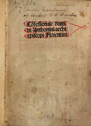 Confessionale "Defecerunt ... Scrutinium quidem est confessio"; [Summa theologica ] De restitutionibus