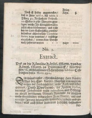 No. 3. Extract.