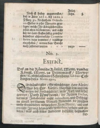 No. 3. Extract.