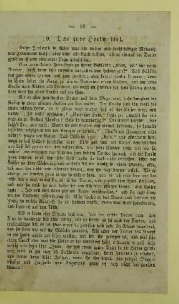 19. Das gute Heilmittel