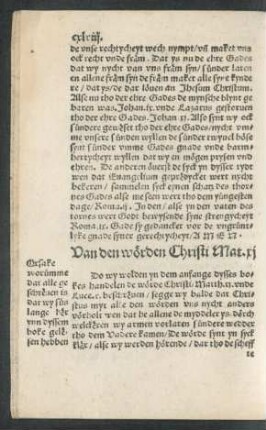 Van den wörden Christi Mat. xi
