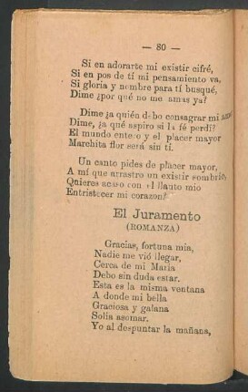 El juramento : (Romanza)