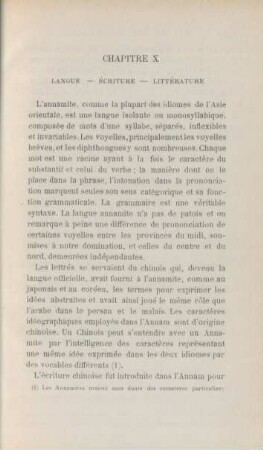 Chapitre X. Langue - Écriture - Littérature