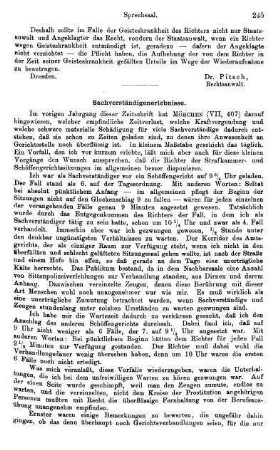 245-246, Sachverständigenerlebnisse