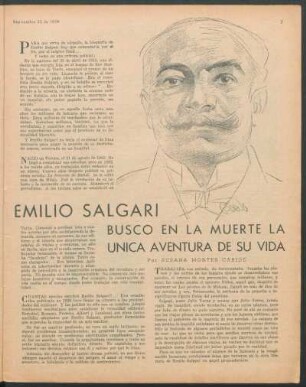 Emilio Salgari buscó en la muerte la única aventura de su vida