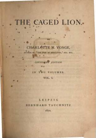 The caged Lion, 1