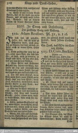 XXXI. In Creutz und Anfechtung