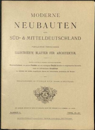 Lieferung Nr. 9. Tafel 81-90