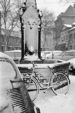 Wintereinbruch mit starkem Schneefall
