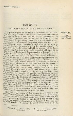 Section IV. The Portuguese in the sixteenth century