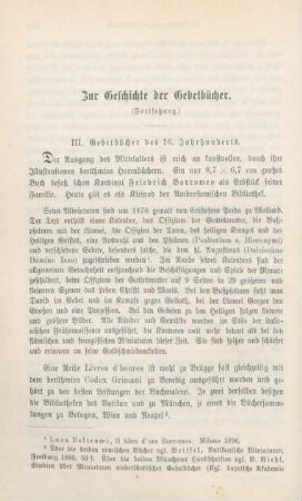 274-289 Zur Geschichte der Gebetbücher : Fortsetzung