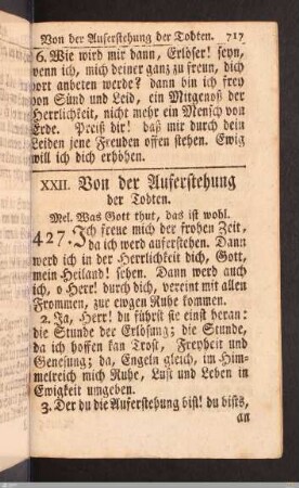 Von der Auferstehung der Todten.