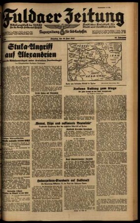 Ausgabe vom Dienstag, den 10. Juni 1941.