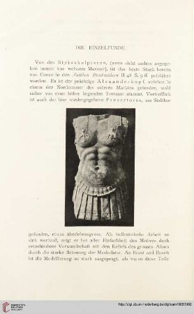 27: [Die Arbeiten zu Pergamon 1900-1901], [4], Die Einzelfunde