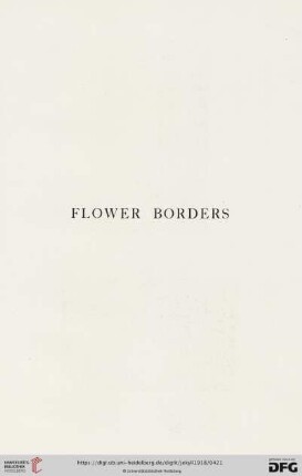 Flower Borders
