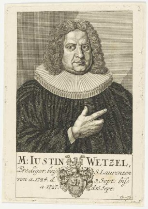 Bildnis des Iustin Wetzel