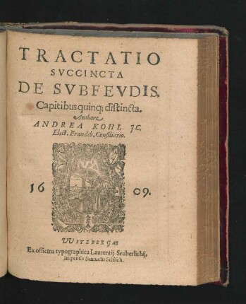 Tractatio Succinta De Subfeudis.