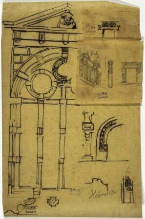 Juleum in Helmstedt und Gebäude in Nürnberg, Fenster