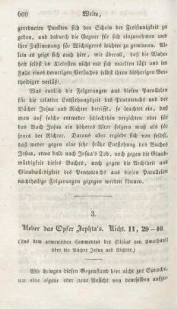 608-620 Ueber das Opfer Jephta's : Richter II,29-40