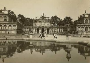 Dresden, Zwinger : Dresden. Zwinger mit Wallpavillon und Bogengalerie