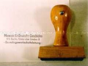 Stempel "Museum für Deutsche Geschichte"