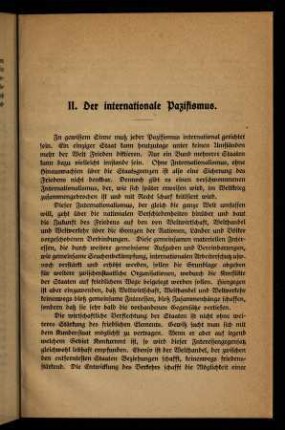 15-19, II. Der internationale Pazifismus