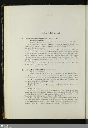 XIV. Jahrhundert