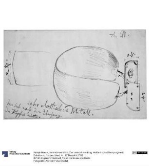 Heinrich von Kleist, Der zerbrochene Krug: Holländische Stirnspange mit Details und Notizen