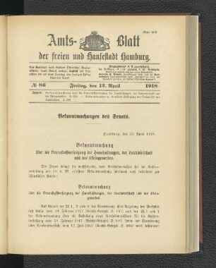 No. 86, 12. April 1918