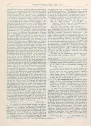 48-51 [Rezension] Funk, Franz Xaver, Die apostolischen Väter. (Sammlung ausgewählter kirchen- und dogmengeschichtlicher Quellenschriften. Zweite Reihe. Erstes Heft.)