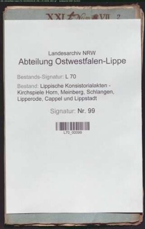 Persönliche Angelegenheiten von Küster, Kantor, Schulmeister
