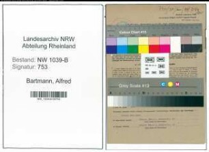 Entnazifizierung Alfred Bartmann , geb. 08.02.1902 (Beamter)