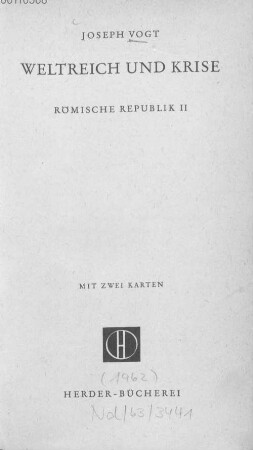 Römische Republik, 2. Weltreich und Krise