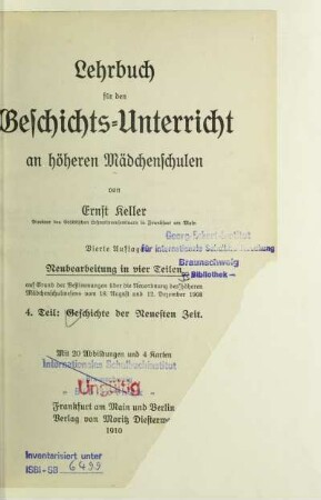 Teil 4: Geschichte der neuesten Zeit