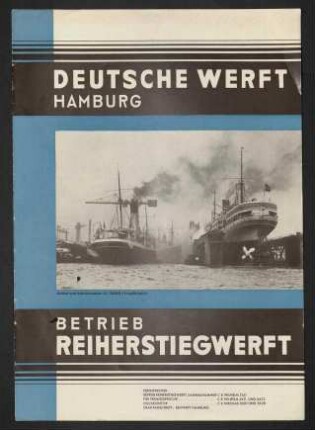 Deutsche Werft Hamburg - Betrieb Reiherstiegwerft