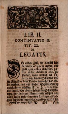 Vorhoff der gantzen Jurisprudenz Oder Vollständige Einleitung zum Iure Civili, Feudali, Canonico und Publico, 19
