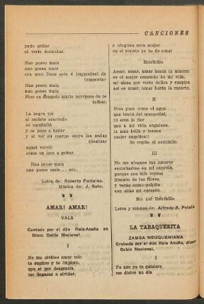 Amar! Amar! : Vals