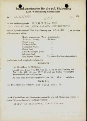 Stadel, Paul