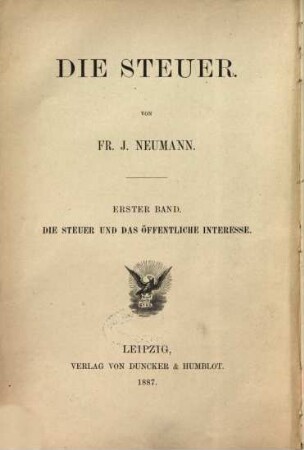 Die Steuer, 1