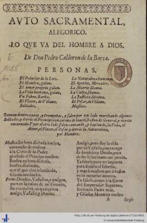 Lo que va del hombre a dios: Autos sacramentales, alégoricos y historiales de Pedro Calderón de la Barca