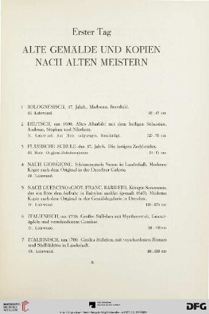 Erster Tag (Nr. 1-128)