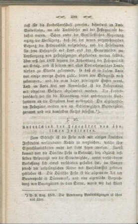 §. 10. Unterschied der Festegüter von ähnlichen Instituten.