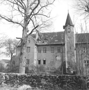 Belgershain. Schloss (um 1600, Umbau um 1800). Seitenfront vom Garten