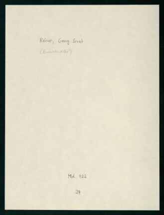 Brief von Georg Ernst Reimer an den Literarischen Verein Stuttgart
