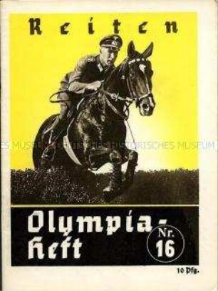 Begleitheft zu den Olympischen Spielen 1936 für die Sportart Reiten